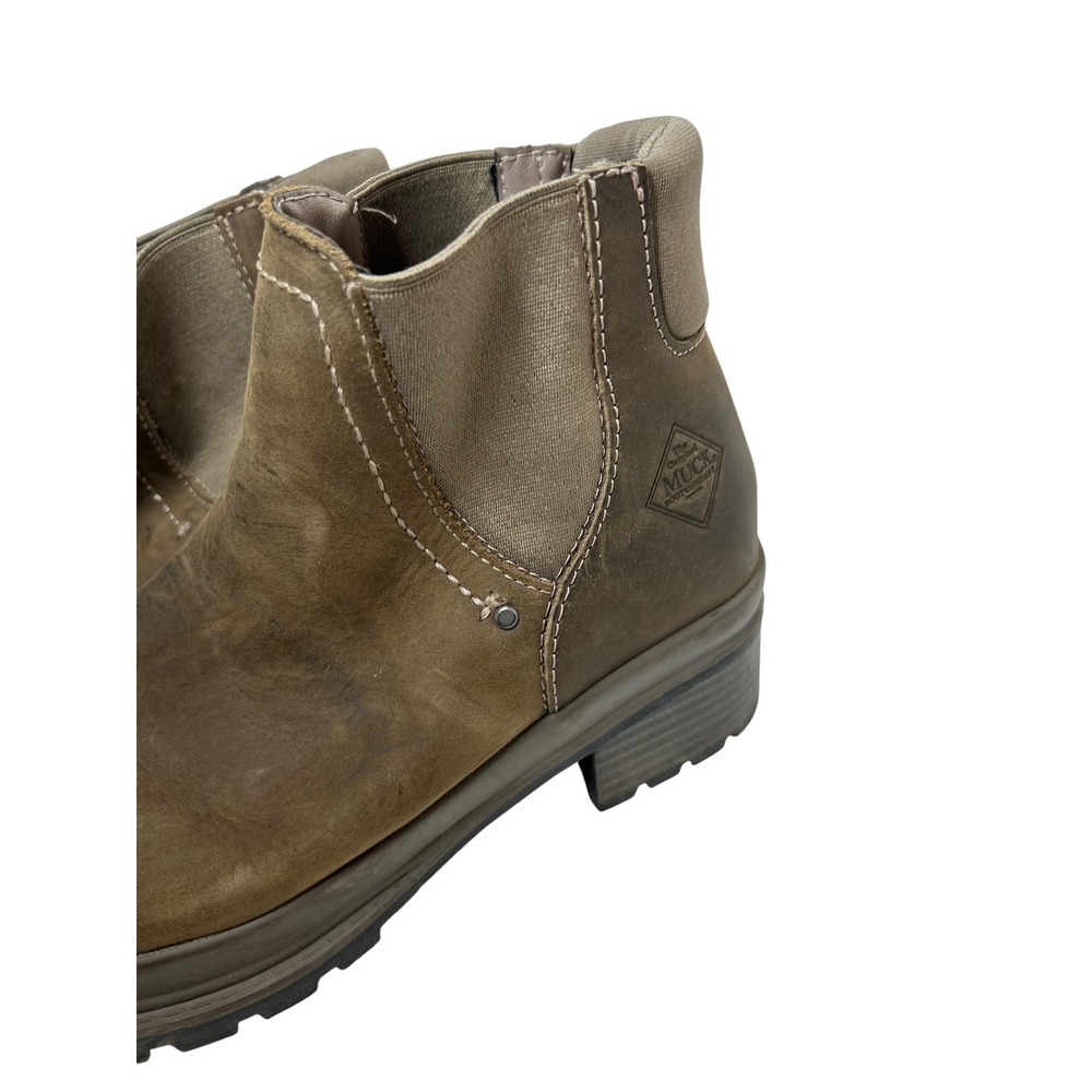 Muck Boot Company Liberty Brown Leather Ankle Chelsea Boots Womens 8 HDI - Picture 2 of 9